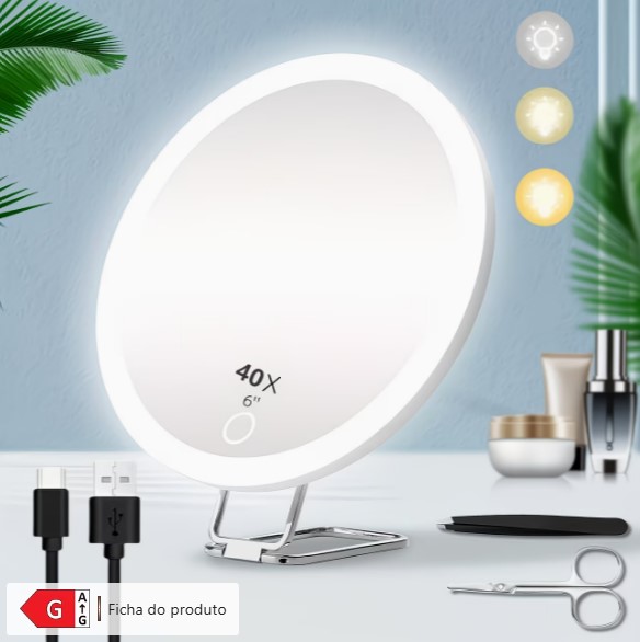 O que ter em conta ao comprar um espelho de maquiagem com luz LED